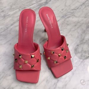 Marc Fisher Womens Dacorin stud Dressy Slip on Heels